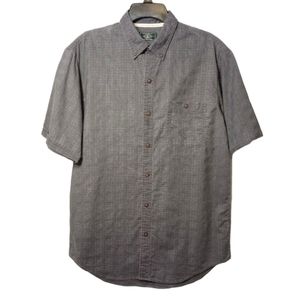 G.H. Bass & Men's Outdoor Hiking Short Sleeve Gray Size M
